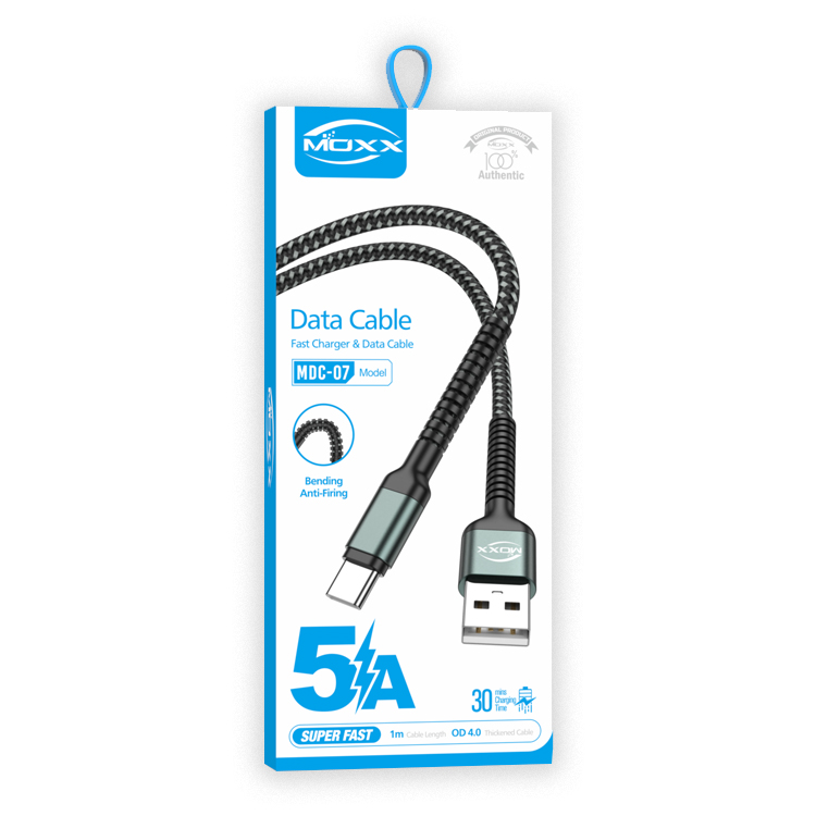 MOXX SUPER FAST DATA CABLE  5A FAST SPEED USB TO TYPE-C