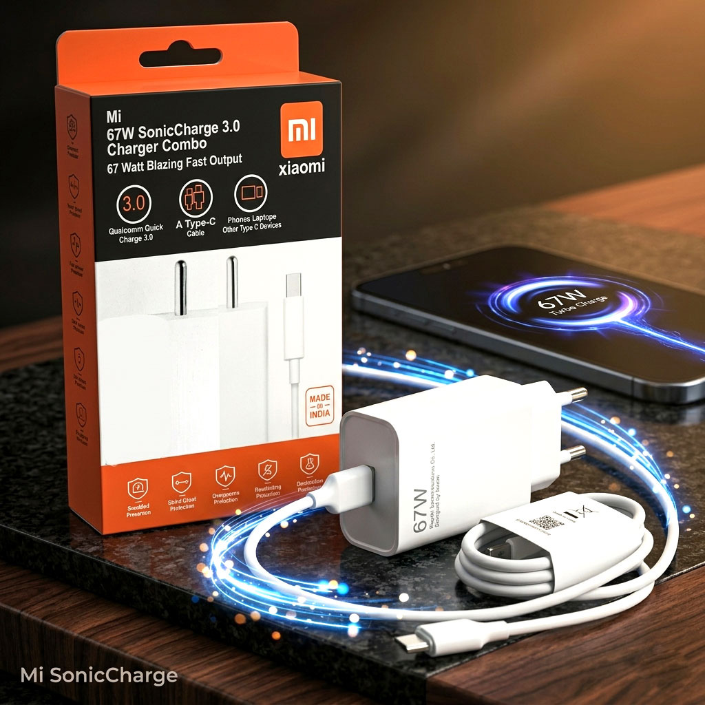 Mi 67W SonicCharge 3.0 Charger Combo