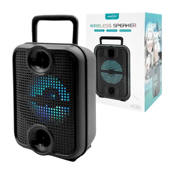 GREATNICE GTS-2307 Bluetooth, USB, TF Card Supported Speaker With FM Radio & Lighting Effects