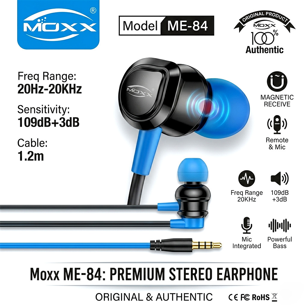 Moxx  ME-84  Super Bass Stereo Earphone