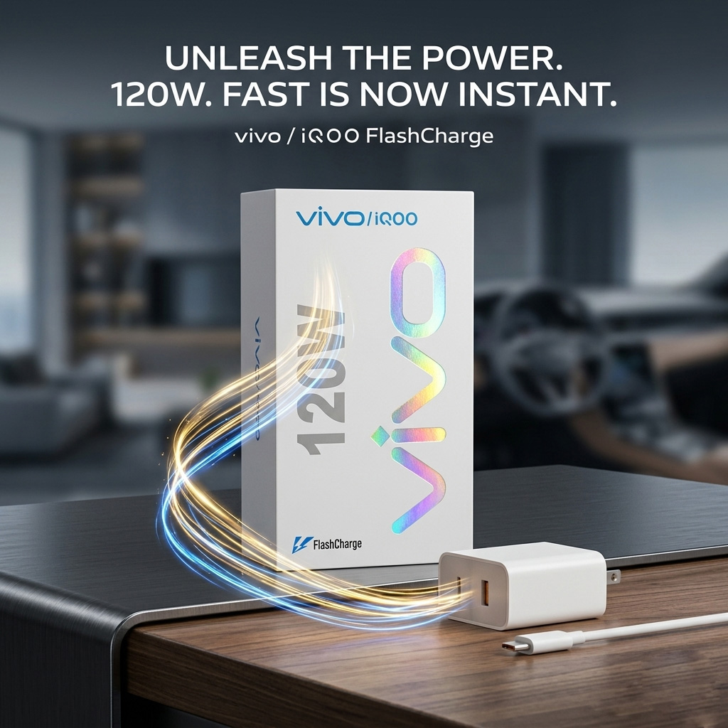 Vivo iQOO 120W FlashCharge Original Charger