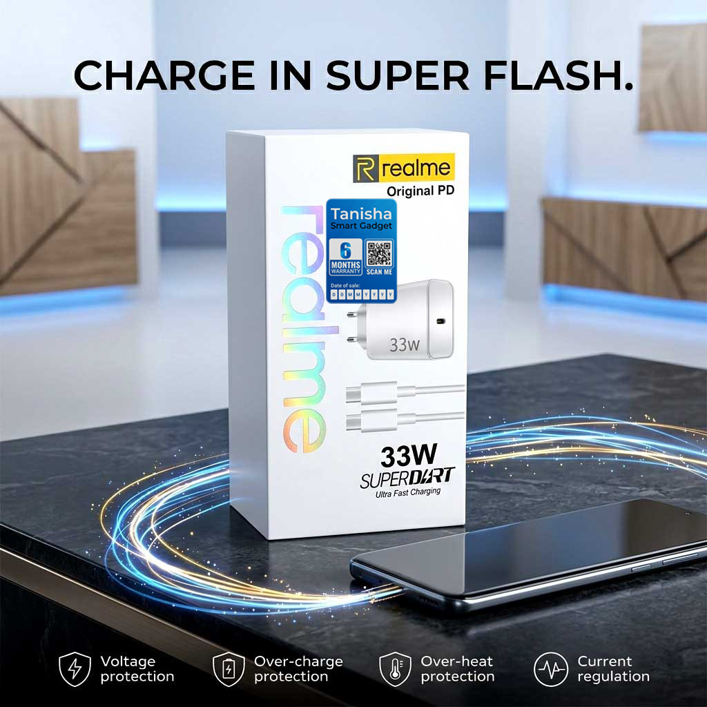 Realme 33W Original PD SUPERDART Ultra Fast Charging